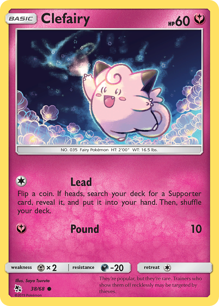 Clefairy (38/68) [Sun & Moon: Hidden Fates] | Gear Gaming Bentonville