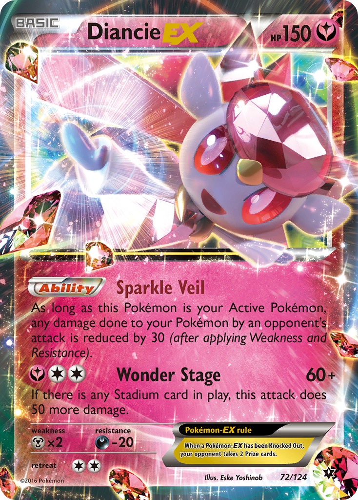 Diancie EX (72/124) [XY: Fates Collide] | Gear Gaming Bentonville