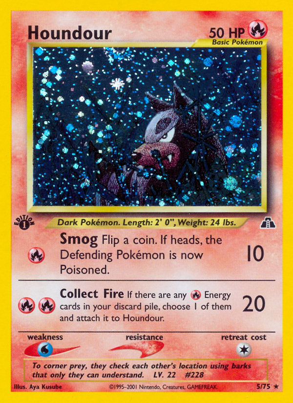 Houndour (5/75) [Neo Discovery 1st Edition] | Gear Gaming Bentonville