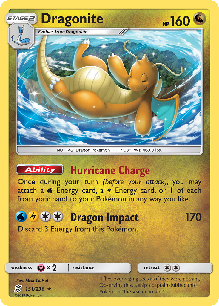 Dragonite (151/236) [Sun & Moon: Unified Minds] | Gear Gaming Bentonville