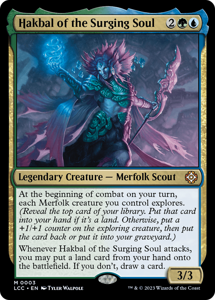 Hakbal of the Surging Soul [The Lost Caverns of Ixalan Commander] | Gear Gaming Bentonville