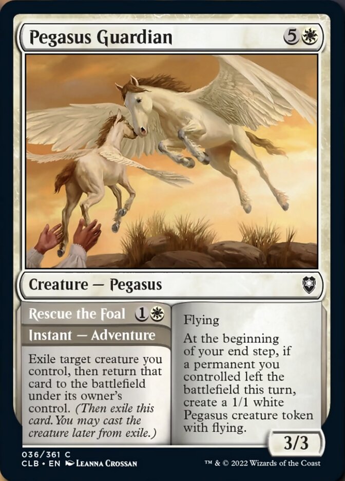 Pegasus Guardian // Rescue the Foal [Commander Legends: Battle for Baldur's Gate] | Gear Gaming Bentonville