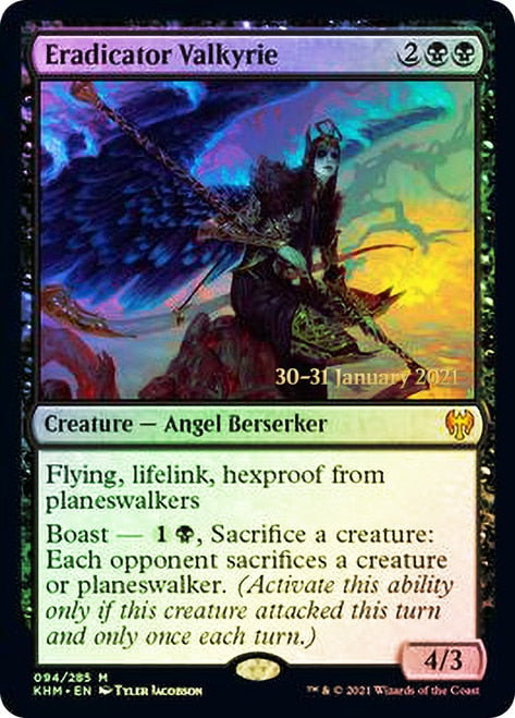 Eradicator Valkyrie  [Kaldheim Prerelease Promos] | Gear Gaming Bentonville