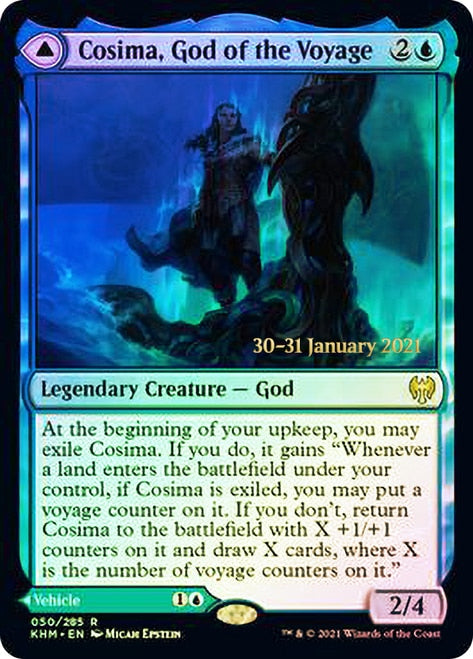 Cosima, God of the Voyage // The Omenkeel  [Kaldheim Prerelease Promos] | Gear Gaming Bentonville