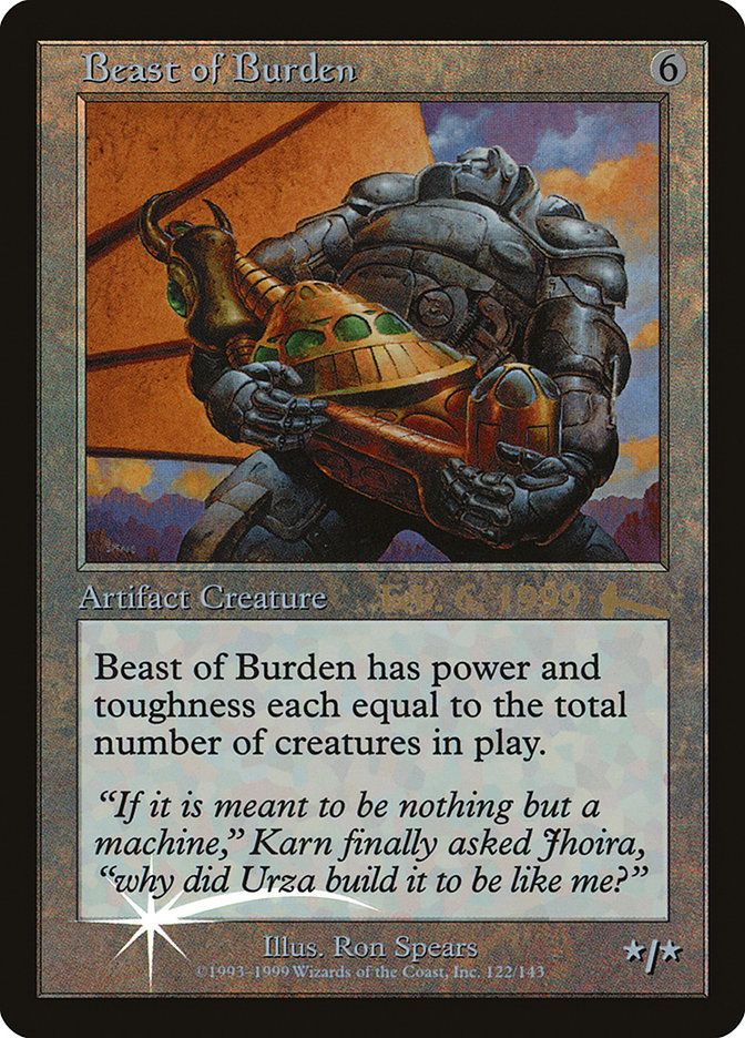 Beast of Burden [Urza's Legacy Promos] | Gear Gaming Bentonville