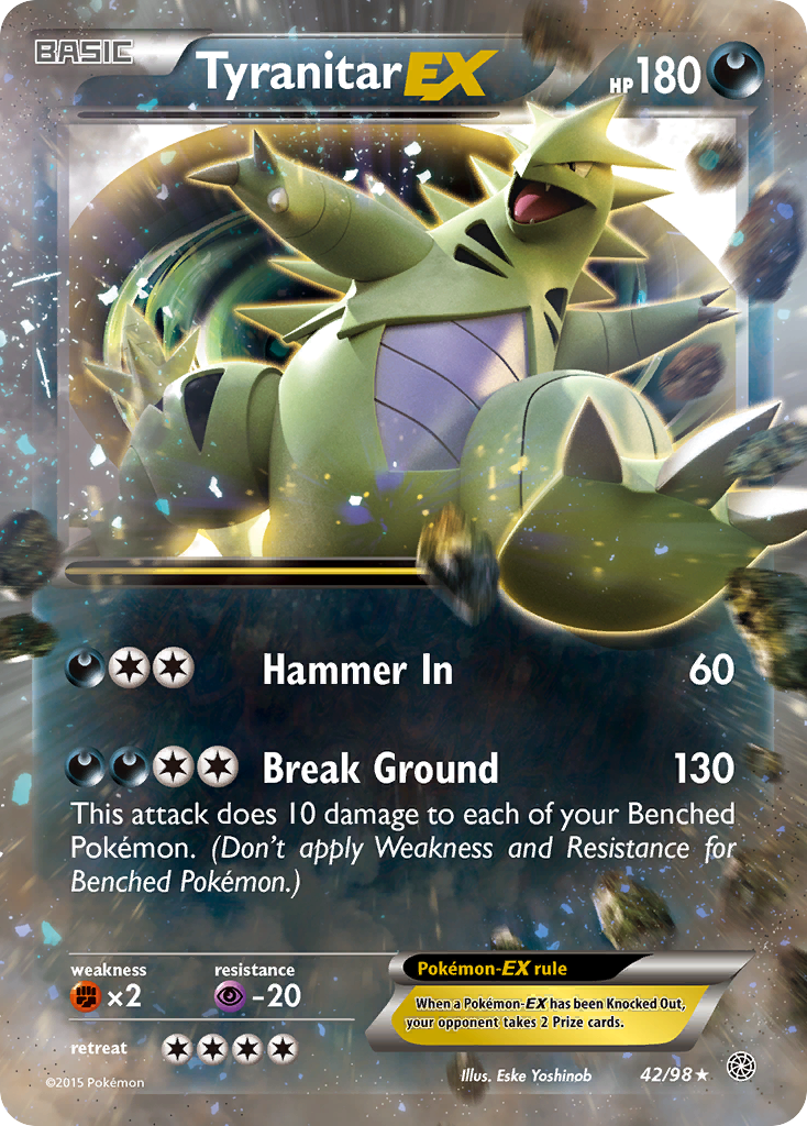 Tyranitar EX (42/98) [XY: Ancient Origins] | Gear Gaming Bentonville