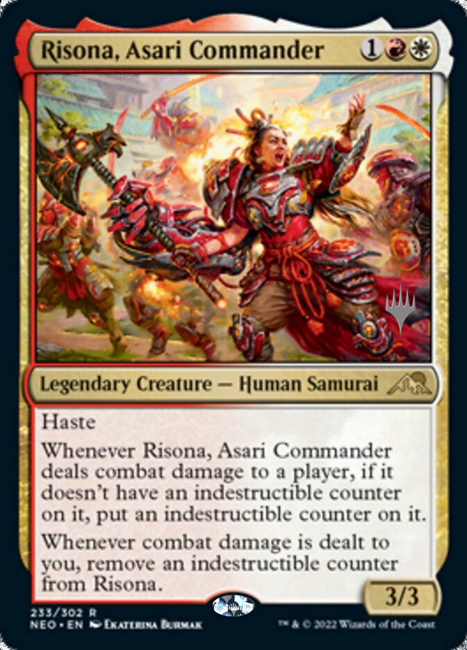 Risona, Asari Commander (Promo Pack) [Kamigawa: Neon Dynasty Promos] | Gear Gaming Bentonville