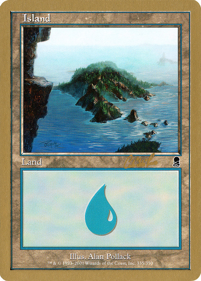 Island (cr335) (Carlos Romao) [World Championship Decks 2002] | Gear Gaming Bentonville