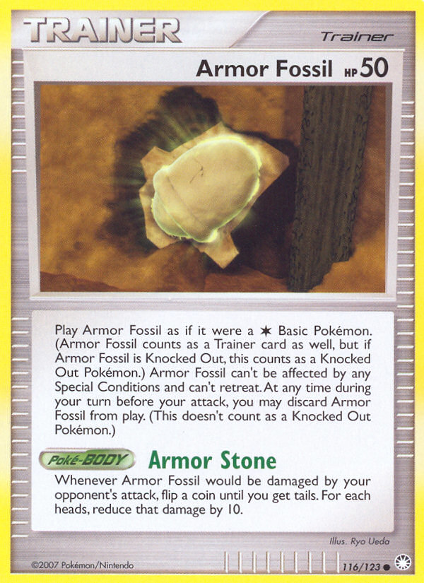 Armor Fossil (116/123) [Diamond & Pearl: Mysterious Treasures] | Gear Gaming Bentonville