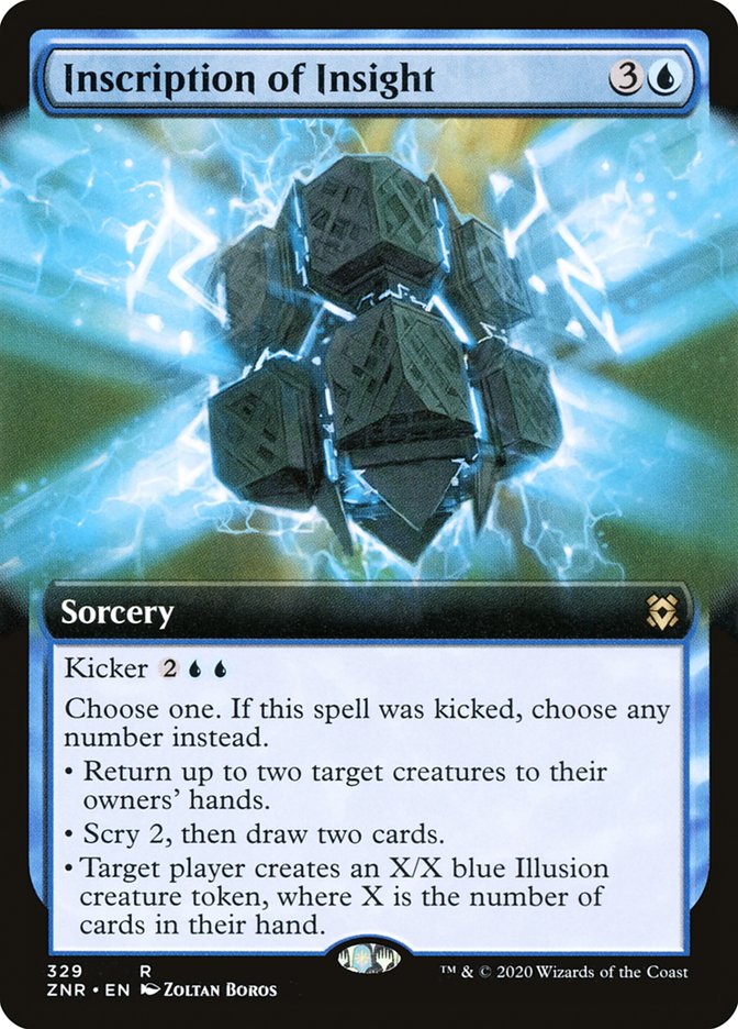 Inscription of Insight (Extended Art) [Zendikar Rising] | Gear Gaming Bentonville