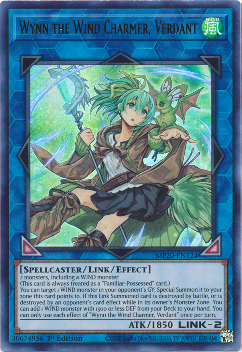 Wynn the Wind Charmer, Verdant [MP20-EN124] Ultra Rare | Gear Gaming Bentonville