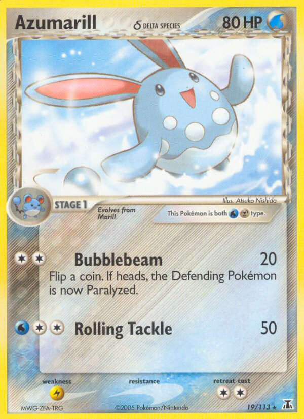 Azumarill (19/113) (Delta Species) [EX: Delta Species] | Gear Gaming Bentonville