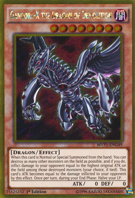 Gandora-X the Dragon of Demolition [MVP1-ENG49] Gold Rare | Gear Gaming Bentonville