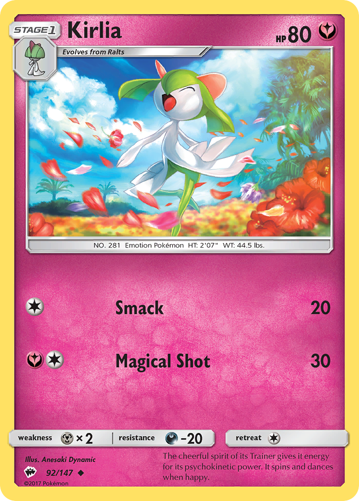 Kirlia (92/147) [Sun & Moon: Burning Shadows] | Gear Gaming Bentonville