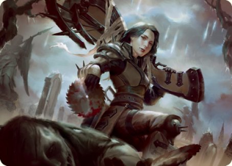 Sawblade Slinger Art Card [Innistrad: Crimson Vow Art Series] | Gear Gaming Bentonville