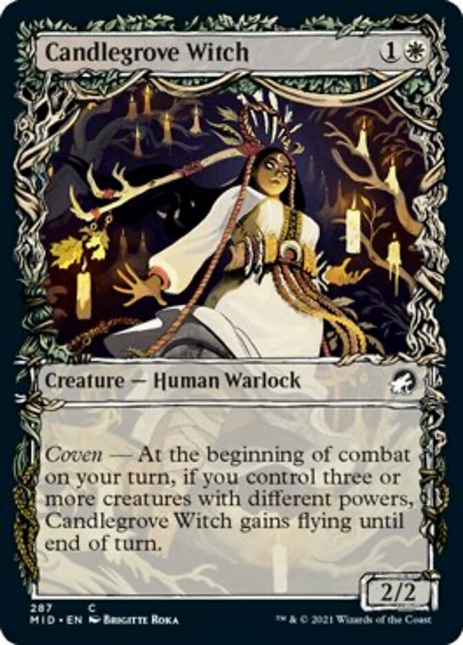 Candlegrove Witch (Showcase Equinox) [Innistrad: Midnight Hunt] | Gear Gaming Bentonville