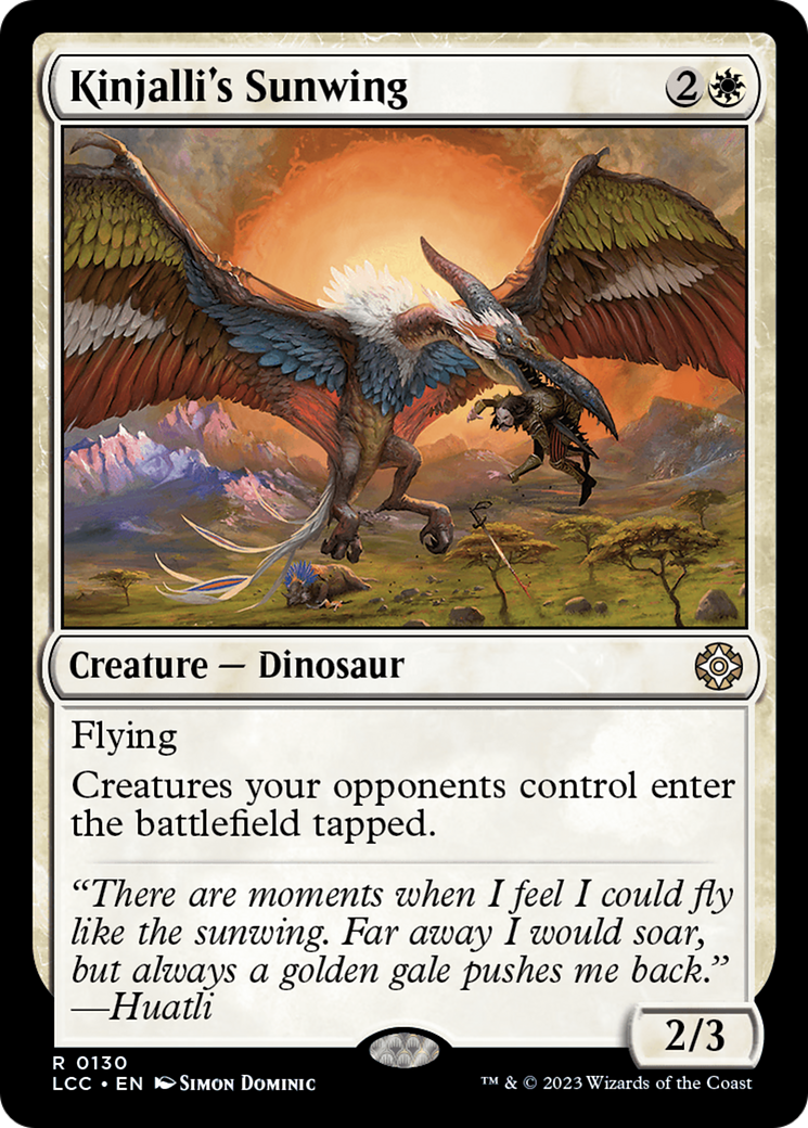 Kinjalli's Sunwing [The Lost Caverns of Ixalan Commander] | Gear Gaming Bentonville