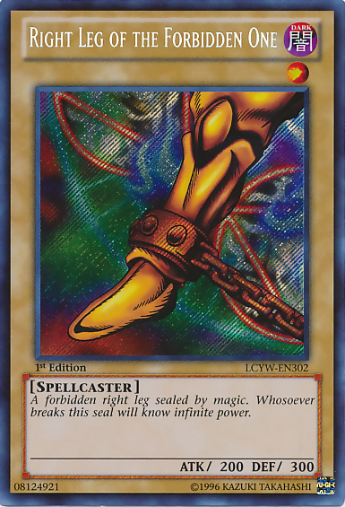 Right Leg of the Forbidden One [LCYW-EN302] Secret Rare | Gear Gaming Bentonville