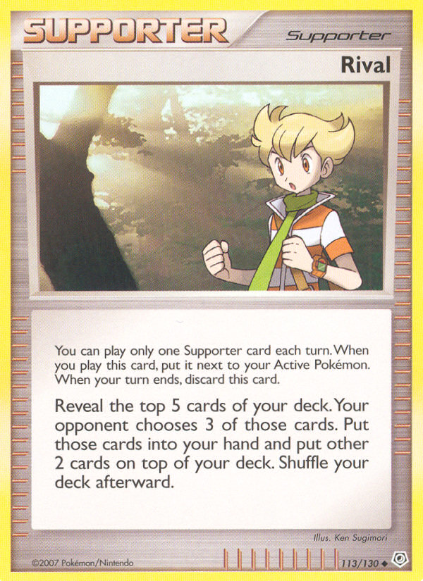 Rival (113/130) [Diamond & Pearl: Base Set] | Gear Gaming Bentonville