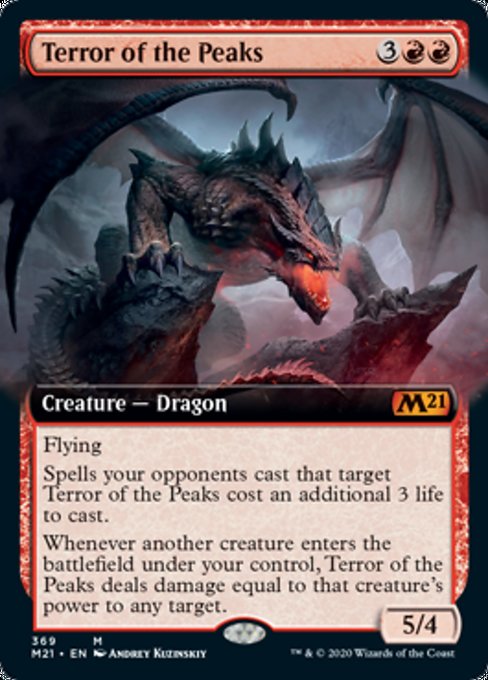 Terror of the Peaks (Extended Art) [Core Set 2021] | Gear Gaming Bentonville