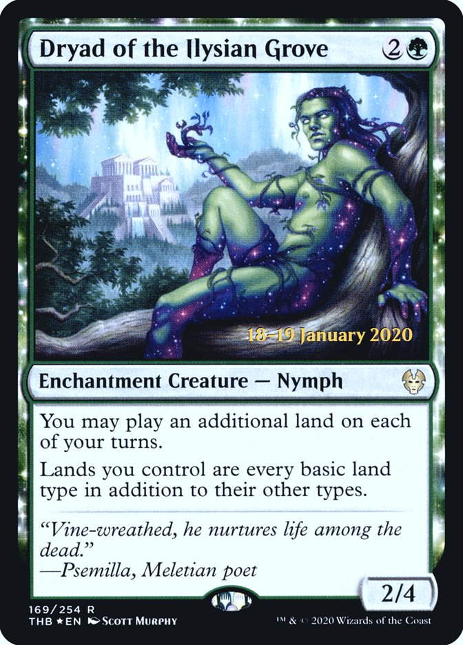 Dryad of the Ilysian Grove [Theros Beyond Death Prerelease Promos] | Gear Gaming Bentonville