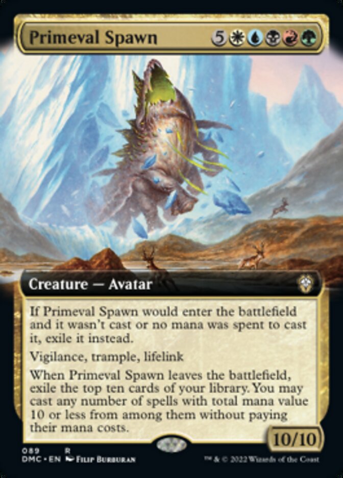 Primeval Spawn (Extended Art) [Dominaria United Commander] | Gear Gaming Bentonville