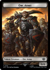 Orc Army (0019) // Food (0022) Double-Sided Token (Surge Foil) [The Lord of the Rings: Tales of Middle-Earth Tokens] | Gear Gaming Bentonville