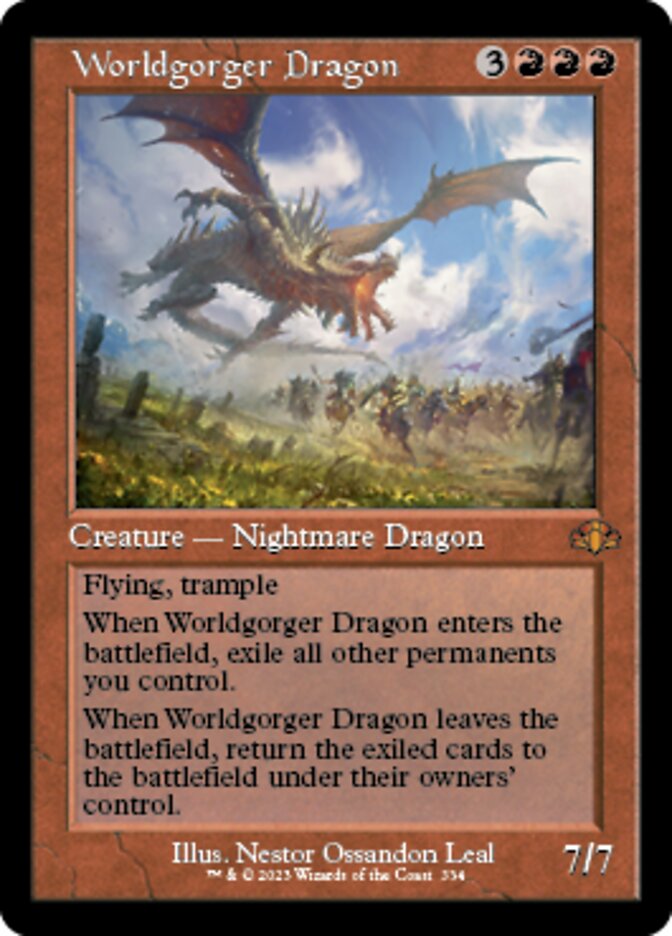 Worldgorger Dragon (Retro) [Dominaria Remastered] | Gear Gaming Bentonville