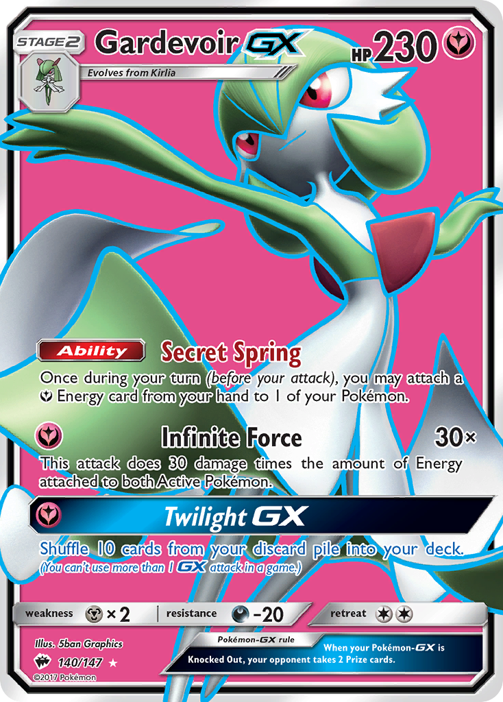 Gardevoir GX (140/147) [Sun & Moon: Burning Shadows] | Gear Gaming Bentonville