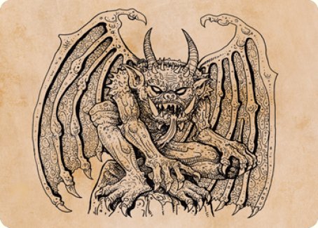 Cloister Gargoyle (Showcase) Art Card [Dungeons & Dragons: Adventures in the Forgotten Realms Art Series] | Gear Gaming Bentonville