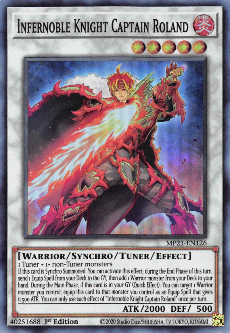 Infernoble Knight Captain Roland [MP21-EN126] Super Rare | Gear Gaming Bentonville