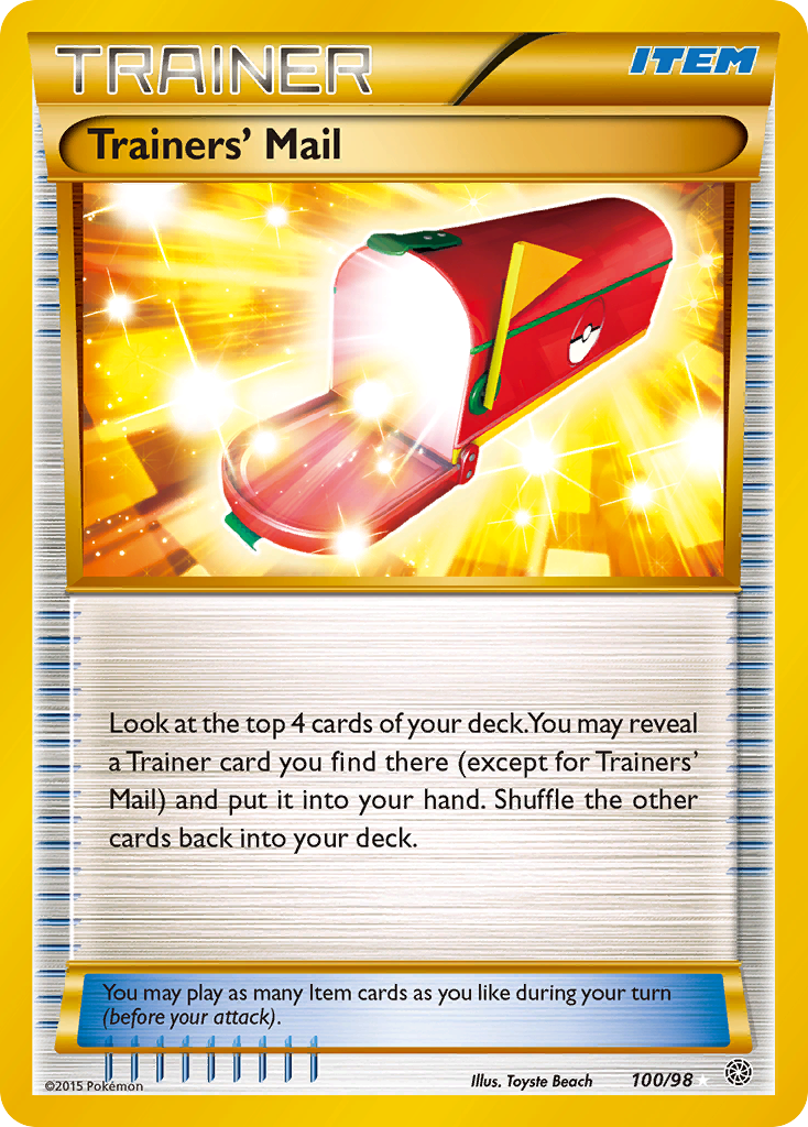 Trainers' Mail (100/98) [XY: Ancient Origins] | Gear Gaming Bentonville