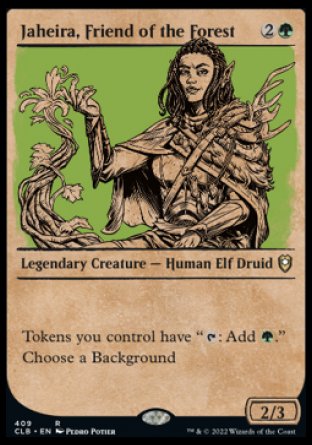 Jaheira, Friend of the Forest (Showcase) [Commander Legends: Battle for Baldur's Gate] | Gear Gaming Bentonville