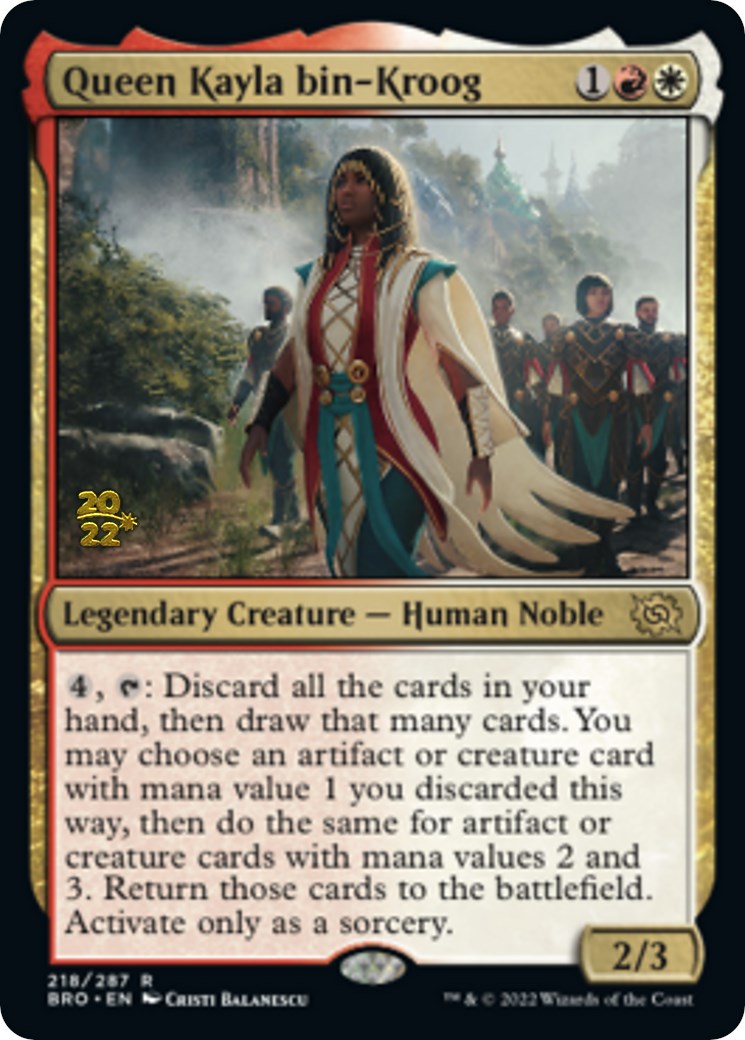 Queen Kayla bin-Kroog [The Brothers' War: Prerelease Promos] | Gear Gaming Bentonville