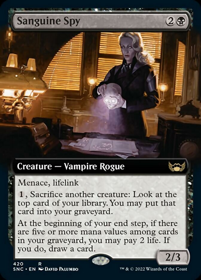 Sanguine Spy (Extended Art) [Streets of New Capenna] | Gear Gaming Bentonville