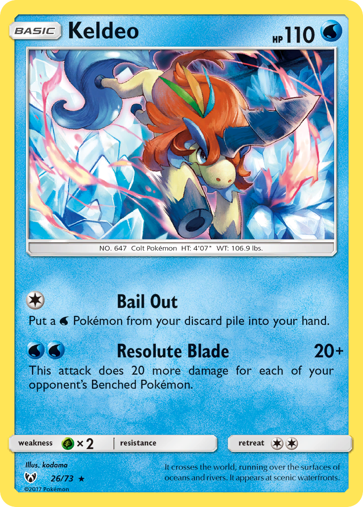 Keldeo (26/73) [Sun & Moon: Shining Legends] | Gear Gaming Bentonville