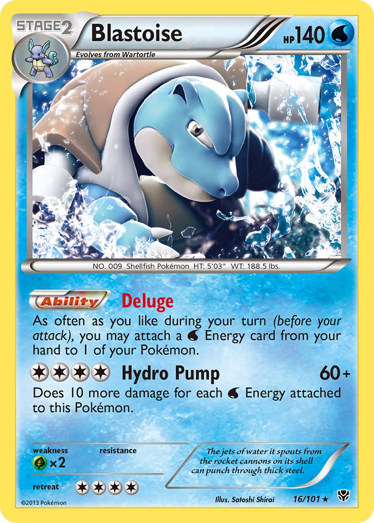 Blastoise (16/101) (Theme Deck Exclusive) [Black & White: Plasma Blast] | Gear Gaming Bentonville