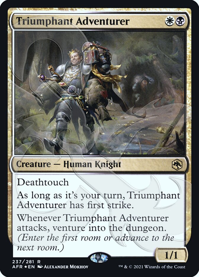 Triumphant Adventurer (Ampersand Promo) [Dungeons & Dragons: Adventures in the Forgotten Realms Promos] | Gear Gaming Bentonville