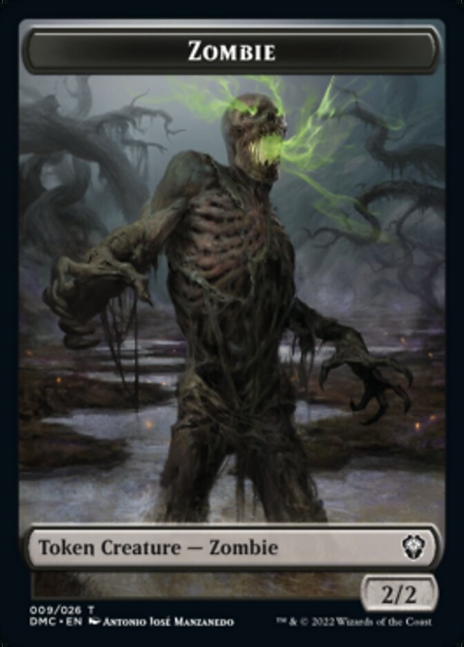 Phyrexian // Zombie Double-sided Token [Dominaria United Tokens] | Gear Gaming Bentonville