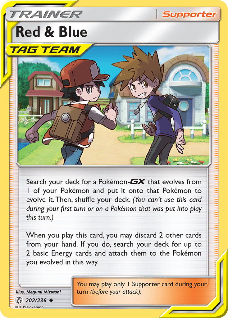 Red & Blue (202/236) [Sun & Moon: Cosmic Eclipse] | Gear Gaming Bentonville