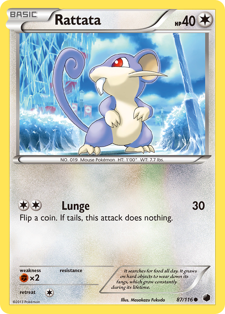 Rattata (87/116) [Black & White: Plasma Freeze] | Gear Gaming Bentonville