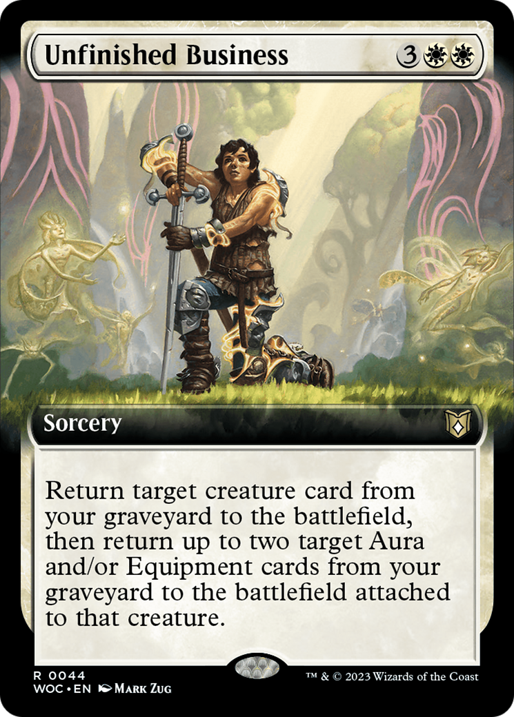 Unfinished Business (Extended Art) [Wilds of Eldraine Commander] | Gear Gaming Bentonville