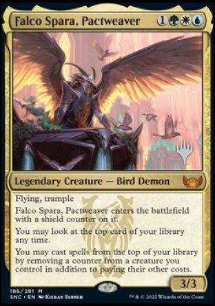 Falco Spara, Pactweaver (Promo Pack) [Streets of New Capenna Promos] | Gear Gaming Bentonville