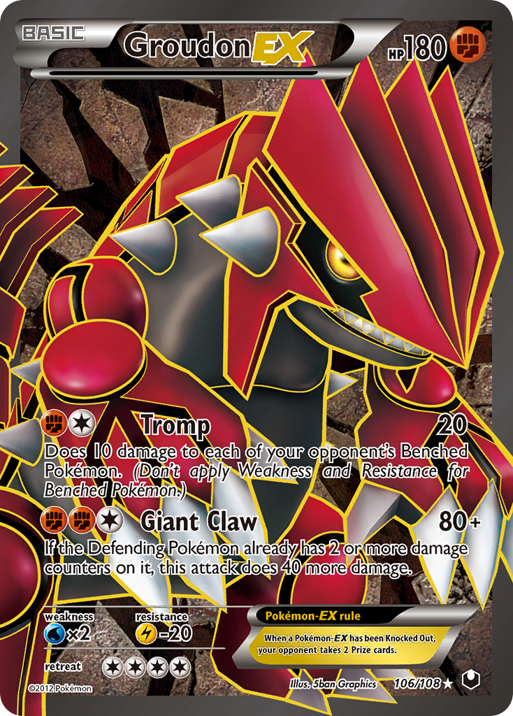 Groudon EX (106/108) [Black & White: Dark Explorers] | Gear Gaming Bentonville