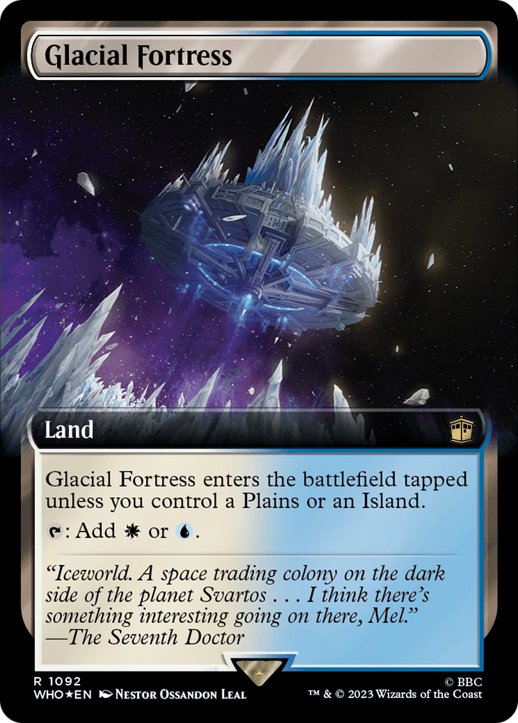 Glacial Fortress (Extended Art) (Surge Foil) [Doctor Who] | Gear Gaming Bentonville