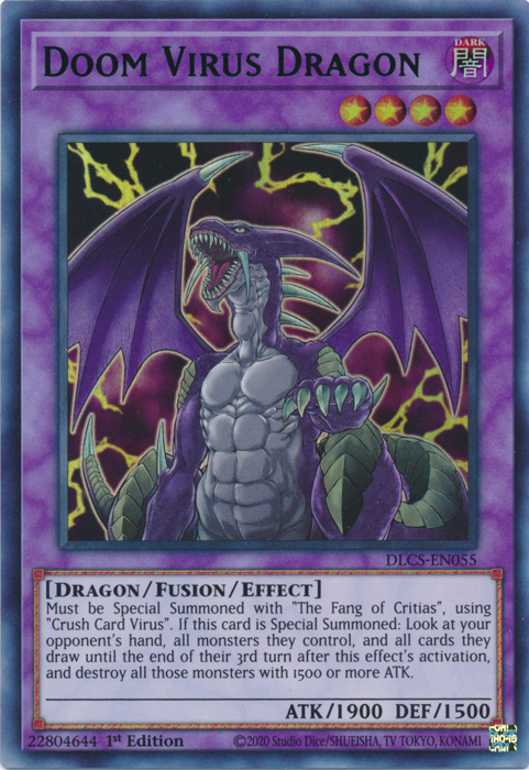 Doom Virus Dragon (Blue) [DLCS-EN055] Ultra Rare | Gear Gaming Bentonville