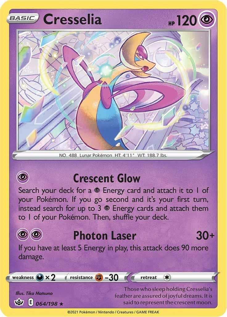 Cresselia (064/198) (Theme Deck Exclusive) [Sword & Shield: Chilling Reign] | Gear Gaming Bentonville