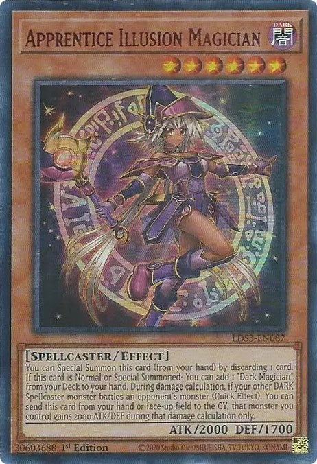 Apprentice Illusion Magician (Red) [LDS3-EN087] Ultra Rare | Gear Gaming Bentonville