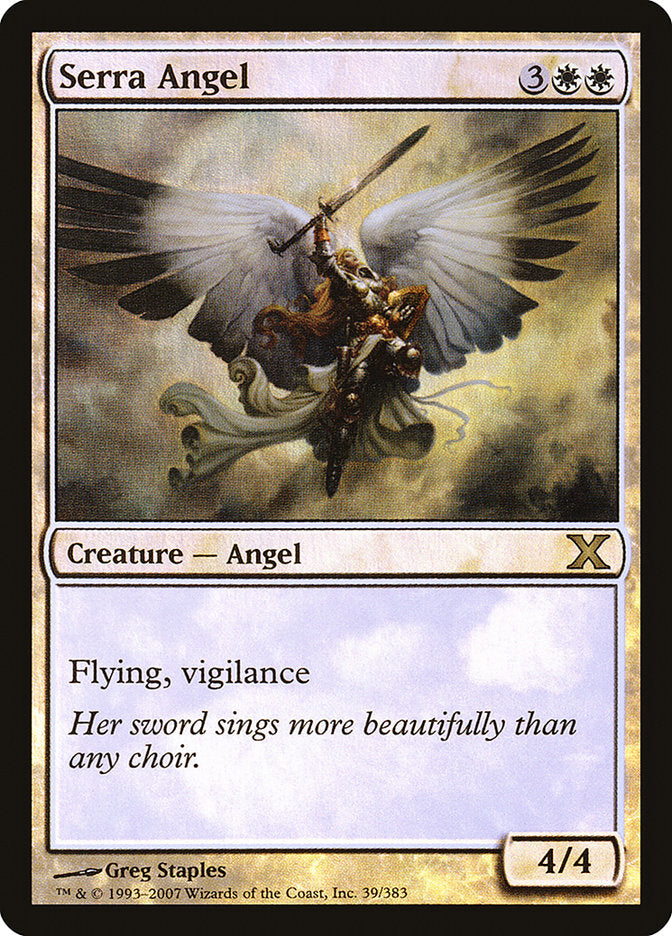 Serra Angel (Premium Foil) [Tenth Edition] | Gear Gaming Bentonville