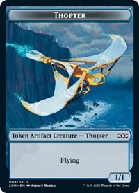 Thopter (008) // Wurm (030) Double-sided Token [Double Masters Tokens] | Gear Gaming Bentonville